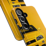 Yellow Skyline Phone Case, R34 GTR 90s JDM Legend Tough Cover for Men Gift