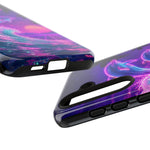 Neon Dolphin Ocean Vaporwave Art Tough Phone Case