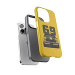 1969 Camaro Z28 Yellow Front View Muscle Car Tough Phone Case