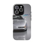 Silver C4 ZR1 Front View phone case | tough case for Vette Drivers