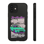 R32 Skyline GT-R Manga Style JDM Tough Phone Case Cover Gift