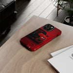 Red Mustang Art Phone Case, GT500 American Muscle Car Tough Cover