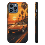 Orange Corvette C3 Stingray Sunset Palms Phone Case