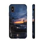C8 GT Race Car Pit Lane Sunset Phone Case Tough Case