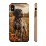 German Wirehaired Pointer Autumn Art Tough Phone Case