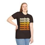 Nashville Tennessee Retro Vintage Shirt | Nashville Music City Souvenir Graphic T-Shirt