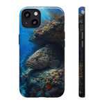 Grouper Reef Phone Case, Sunbeam Ledge Marine Art Tough Cover