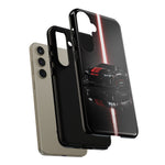 Camaro ZL1 Phone Case, Black Red Racing Stripe Studio Cover, Gift