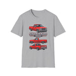 Classic Red 1994 Silverado 1500 Pickup T-Shirt | Truck Illustration