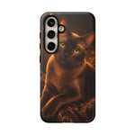 Burmese Golden Sable Portrait Art Tough Phone Case