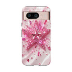 Pink Glitter Star Tough Case | Sparkle Phone Case