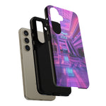 Empty Mall Escalator Vaporwave Art Tough Phone Case