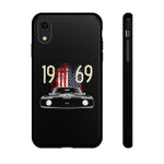 1969 Camaro SS American Flag Tough Phone Case Cover Gift Art