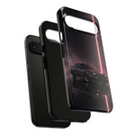 FC RX-7 Pink Neon Fog Column Tough Case