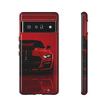 Red Mustang Art Phone Case, GT500 American Muscle Car Tough Cover