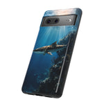 Cobia Reef Phone Case, Shaft of Light Ocean Fishing Tough Cover