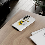 Z06 Corvette Phone Case, Yellow Sketch Reveal Chrome Cover