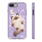 Ragdoll Sleepy Blue Eyes Kawaii Cat Art Tough Phone Case