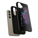 Neon Anatomical Skeleton Phone Case | Internal Displacement Art