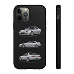 Silver Prelude Sports Coupe Tough Phone Case for JDM Fans