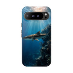 Cobia Reef Phone Case, Shaft of Light Ocean Fishing Tough Cover