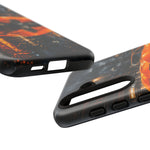 Orange Daytona Phone Case, Rainy City Night Muscle Car Tough Cover