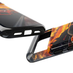 Orange C8 Z06 Flat Plane V8 Speed Art Tough Phone Case
