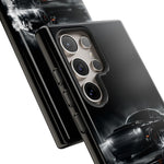 Black Sports Car Illustration 2023 Challenger SRT phone case | Car Drift Reflection