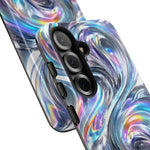 Chrome Metallic Swirl  Art Tough Phone Case