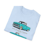 Vintage 1964 Chevy C10 Pickup Truck T-Shirt | Classic Lowrider Illustration