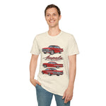 Red Vintage 1960 Chevy Impala Trio T-Shirt | Classic Car Illustration