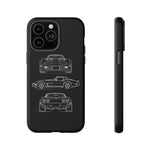 1979 Corvette C3 Blueprint Phone Case for Classic Chevy Car Fans