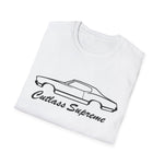 1969 Cutlass Black Outline Silhouette Emblem Classic Car T-Shirt Fan Gift