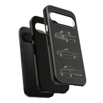 Black Silverado Classic Pickup Tough Phone Case for Chevy Truck Fans