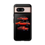 1969 Camaro SS Orange Triple View Muscle Car Tough Phone Case