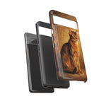 Abyssinian Warm Ticked Portrait Art Tough Phone Case