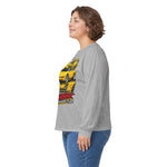 1995 ZR-1 Corvette graphic long sleeve tee | Yellow sports car design