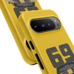 1969 Camaro Z28 Yellow Front View Muscle Car Tough Phone Case