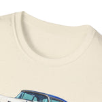 1959 Fairlane 500 Car Illustration T-Shirt | Vintage Classic Auto Design