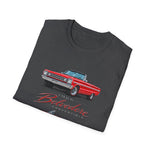 1966 Belvedere Convertible Car T-Shirt | Vintage Red Classic Automobile Tee