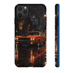 Challenger RT Phone Case, Rainy City Night Muscle Car Tough Cover