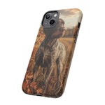 German Wirehaired Pointer Autumn Art Tough Phone Case