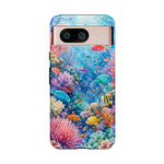 Underwater Coral Reef Phone Case | Colorful Tropical Fish Ocean Scene