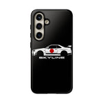 R34 Skyline Japanese Flag Race Car Phone Case | JDM GT-R Tough Cover