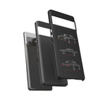 Black GNX Phone Case, Three-View Muscle Car Vector Tough Cover