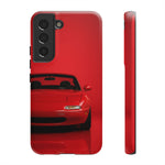 Red Miata Phone Case, NA MX5 90s JDM Roadster Tough Cover