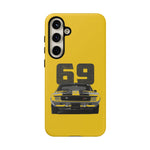 1969 Camaro Z28 Yellow Front View Muscle Car Tough Phone Case
