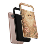 Persian Cat Floral Art Nouveau Tough Phone Case