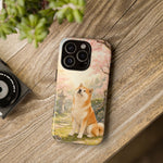 Akita under Cherry Blossoms Dog Breed Phone Case