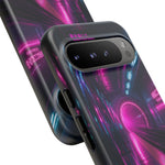 Neon Future Subway Station Tough Phone Case Cover Gift Art